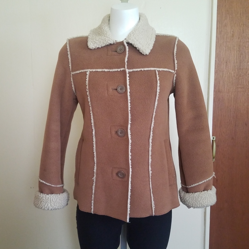 Cute Faux Suede Retro Styled Jacket